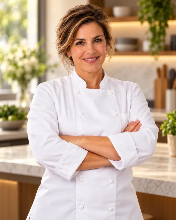 Chef Lúcia Luttenberg na cozinha